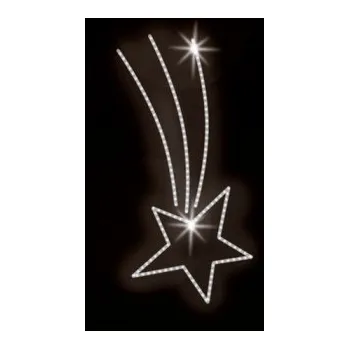 Vánoční světelný řetěz Polamp POL-0107 - 2D dekorace - Kometa - 190 x 80 cm