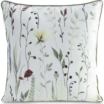 Povlak na dekorativní polštářek Povlak na polštář VELVET 45x45 cm s paspulí - luční květy
