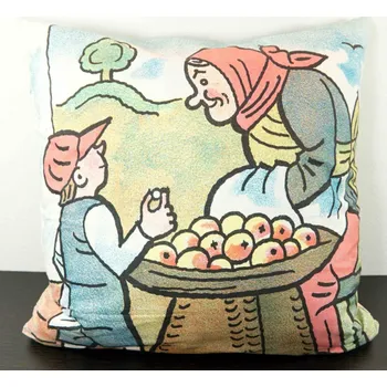 Povlak na dekorativní polštářek Povlak na polštářek se zipem - Josef Lada - Byla jedna babka