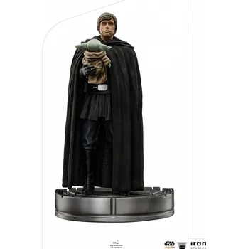 Figurka IRON STUDIOS Star Wars: The Mandalorian - Luke Skywalker and Grogu, měřítko 1:10 - 21 cm