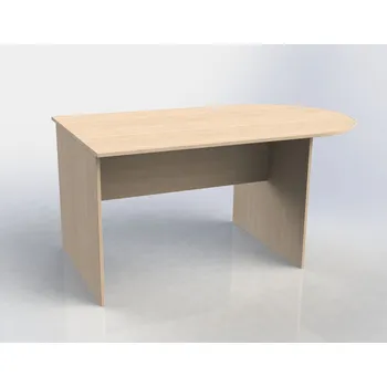 Jídelní stůl Dvoumístná katedra s půlkulatou deskou (160x76x90)