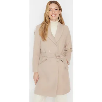 Dámský kabát Dámský kabát Trendyol Wool Trendyol krémová 2007137