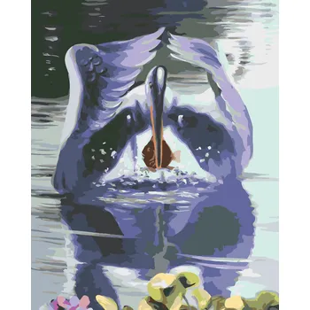 ZUTY Malování podle čísel - LOVÍCÍ PTÁK (D. RUSTY RUST) Rozměr: 40x50 cm, Rámování: bez rámu a bez vypnutí plátna