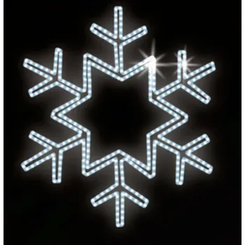 Vánoční světelný řetěz Polamp POL-0009 - 2D dekorace - Vločka - Ø 100 cm