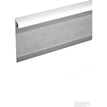 Podlahová lišta Lišta kobercová hladká měkčená - bílá