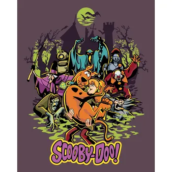 ZUTY Malování podle čísel - SHAGGY, SCOOBY-DOO A PŘÍŠERY Rozměr: 40x50 cm, Rámování: bez rámu a bez vypnutí plátna