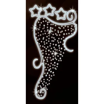 Vánoční světelný řetěz Polamp POL-1211 - 2D dekorace - Ozdoba sloupů - 200 x 100 cm