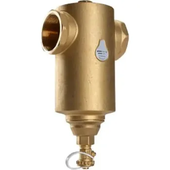 Ochranný vodní filtr Mosazný separátor nečistot Spirotech Spirotrap AE075 s horizontálním připojením 3/4"