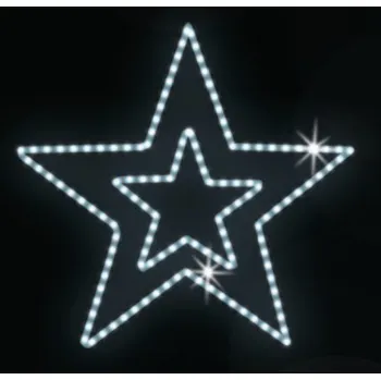 Vánoční světelný řetěz Polamp POL-0020 - 2D dekorace - Hvězda - Ø100cm