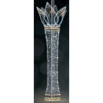 Vánoční světelný řetěz Polamp POL-1026 - 3D dekorace - Ozdoba sloupů - 500 x 100 cm