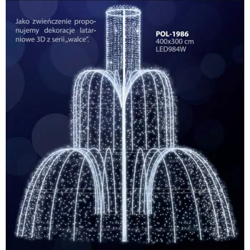 Vánoční osvětlení Polamp POL-1986 - 3D dekorace - Fontána - 400 x 300 cm