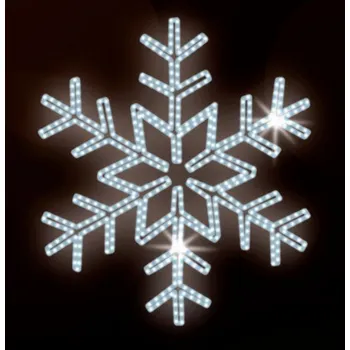 Vánoční světelný řetěz Polamp POL-0027 - 2D dekorace - Vločka - Ø 150 cm