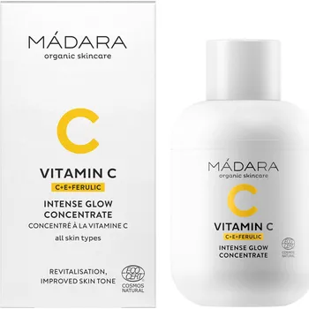 Pleťové sérum MÁDARA VITAMIN C, ROZJASŇUJÍCÍ KONCENTRÁT INTENSE GLOW, 30 ml