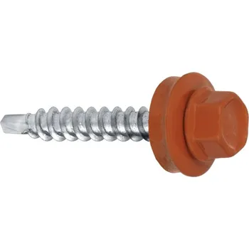 Šroub ETANCO FRS Ø4,8 mm farmářský šroub s podložkou A14 35 mm - 250 ks RAL 8004