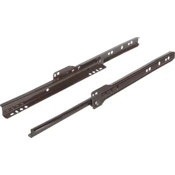 Nábytkové kování Interex Obyčejný výsuv s kolečkem - hnědý 250 mm