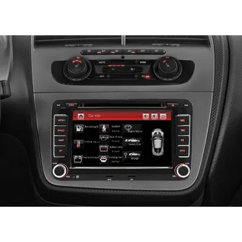 Handsfree sada do auta Junsun 2din Autorádio pro Seat Toledo 2004-2009 a Altea XL 2004-2015 s GPS navigací, USB, WIFI, rádio navigace Volkswagen, Skoda, Seat
