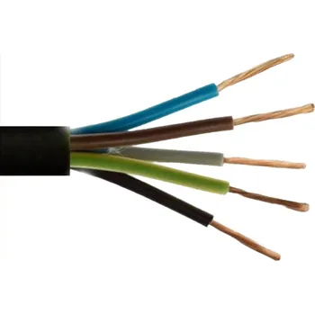 elektrický kabel Gumový kabel 5Gx2,5 mm délka 5 m