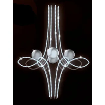 Vánoční světelný řetěz Polamp POL-0819 - 3D dekorace - Ozdoba sloupů - 100 x 75 cm