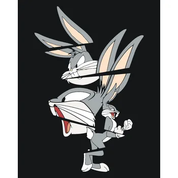 ZUTY Malování podle čísel - BUGS BUNNY ABSTRAKCE (LOONEY TUNES) Rozměr: 40x50 cm, Rámování: bez rámu a bez vypnutí plátna