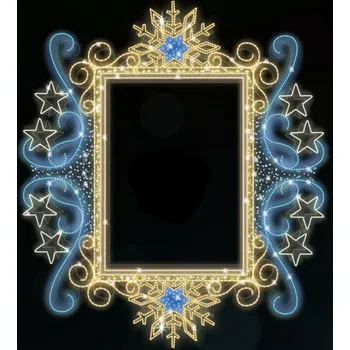 Vánoční osvětlení Polamp POL-0948 3D DEKORACJE RAMKI - 400 x 350 cm