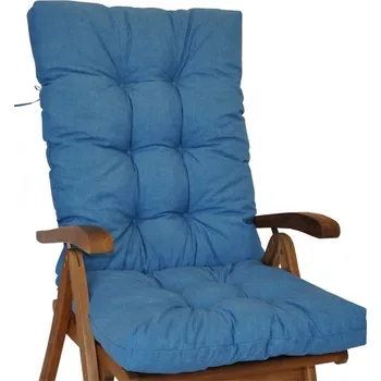 Podsedák Nábytek PEGAS Polstr na teakové zahradní křeslo vysoké - látka tyrkysový melír