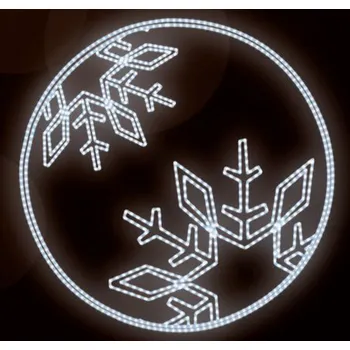 Vánoční světelný řetěz Polamp POL-0063 - 2D dekorace - Kruhová ozdoba - Ø150cm