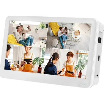 DVR/NVR/HVR záznamové zařízení PoE NVR-04LCD 12" 4CH PoE 8Mpx, HDMI 4K H.265 rekordér pro 4 IP kamery, CZ menu