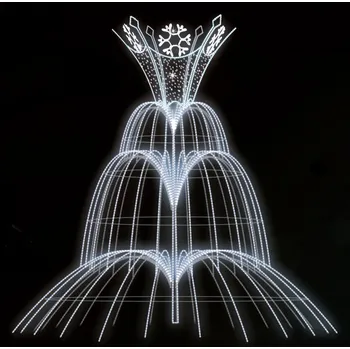 Vánoční osvětlení Polamp POL-1983 - 3D dekorace - Fontána - 400 x 400 cm