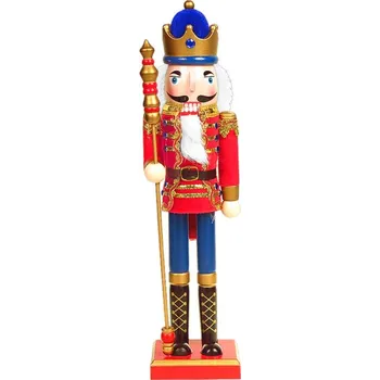 Vánoční dekorace TifanTEX Louskáček král 38 cm