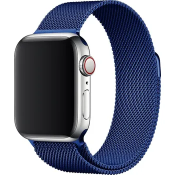 Řemínek na hodinky AW MILÁNSKÝ LOOP pro Apple Watch - Magnetický - Modrý Šířka uchycení řemínku: 38/40/41/42mm, Barva: Modrý IR-AWMTLP10