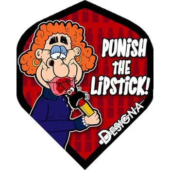 Příslušenství pro šipky Letky Designa Extra Strong - Punish The Lipstick