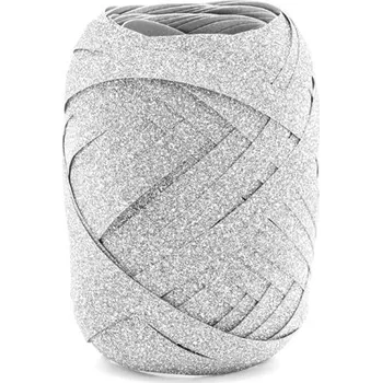 Balónek Stuha stříbrná, 10 m x 5 mm