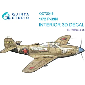 Plastikový model Quinta studio 1/72 P-39N 3D-Printed&col.Interior (RSMOD)