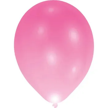 Balónek LED balónek růžový 5 ks, 30 cm