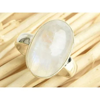 Prsten Měsíční kámen prsten oválný vel. 55 Ag 925/1000 5,5g