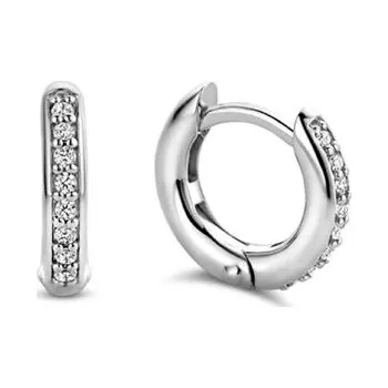 Náušnice Kruhové náušnice TI SENTO Mix & Match se zirkony 7811ZI