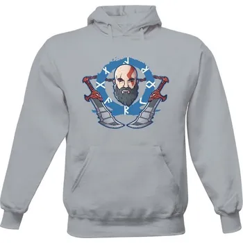 Pánská mikina Pánská mikina s kapucí s potiskem Kratos pánské