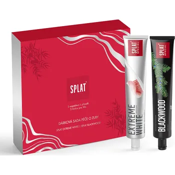 Kosmetická sada SPLAT dárková sada Blackwood a Extreme White 2x75ml