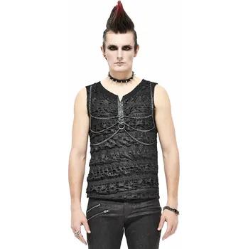 Pánské tílko tílko pánské - Indestructable Punk Tank Top With Chains - DEVIL FASHION - TT163 - S-M