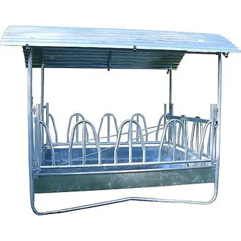 Krmelec palisádový pro skot 2x2 m - 12 krmných míst