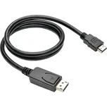 Kabel C-TECH DisplayPort/HDMI, 1m, černý