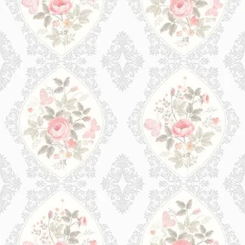 Galanterie Impregnovaná látka kočárkovina, provence, vintage růže vzor 182, látka, metráž