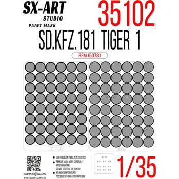 Plastikový model 1/35 Paint mask Sd.Kfz.181 Tiger I Initial prod.