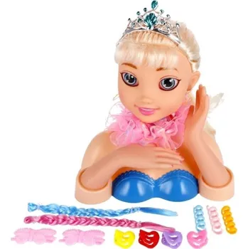Panenka Hlava na česání s doplňky - Princezna