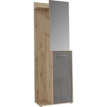 Předsíňová stěna Sestava předsíňová dub artisan/beton tmavá šedá AREEL AXLD01-C802