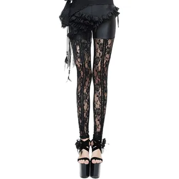 Dámské kalhoty kalhoty dámské (legíny) DEVIL FASHION - Ghost Dance Gothic Mesh - XS