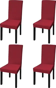 Potah na židli vidaXL Hladké strečové potahy na židle 4 ks