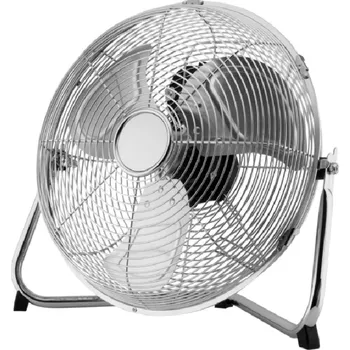 Domácí ventilátor FK technics Podlahový ventilátor 35cm, 3 rychlosti, chrom, 70 W
