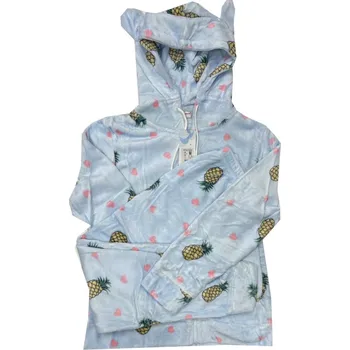 Dámské pyžamo C-Lemon Huňatá souprava na zimu C/lemon - Ananas Barva: Tyrkysová, Velikost: L