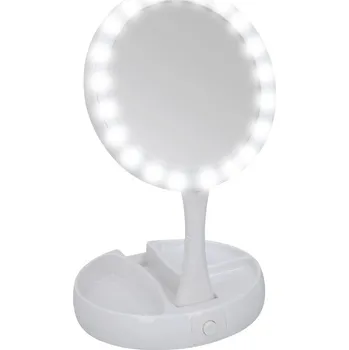 TimeLife Kosmetické zrcátko na líčení skládací 21 LED Kosmetické zrcátko TimeLife Kosmetické zrcátko na líčení skládací 21 LED